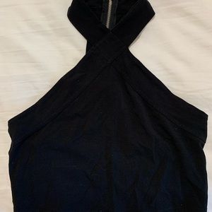 Halter fitted crop top
